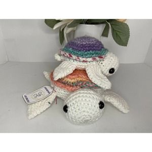 Simple Creations Siblings Turtles Decorative Stuffed Animal Crochet